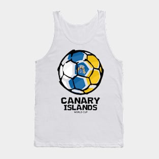 Canary Islands Football Country Flag Tank Top